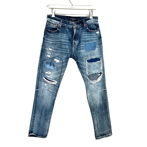 Cult of Individuality Distress Grunge Alter Ego High Rise Boyfriend Jean Size 26 - Picture 4 of 17